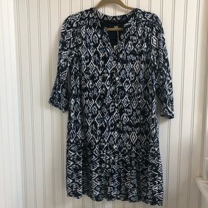 Modcloth/Doe & Rae NWT Ikat Flowy Shift Dress
